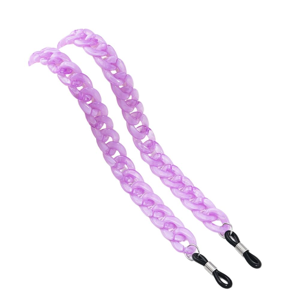 Colorful Eyeglasses Neck Cord Secure Grip Acrylic Glasses Retainer Comfortable Glasses Holder Daily Wear Accessories