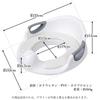 Auxiliary Toilet Seat Toilet Training Potty White with Handle Easy Splatter Prevention Toilet Children's Children's