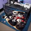 1PC Custom Name Panda Family Love Heart Theme Floor Mat Ideal for Living Room, Game Rooms, Office, Bedroom, Floor Mat Playful Design