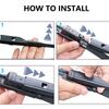 For Skoda Enyaq iV 2021 2022 Front Window Brushes Frameless Wiper Blades Washers Cleaning Windshield Windscreen Car Accessories