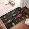 Boho "HELLO" Letter Print Doormat Non-Slip Absorbent Floor Mat Green Pink Entryway Welcome Rug