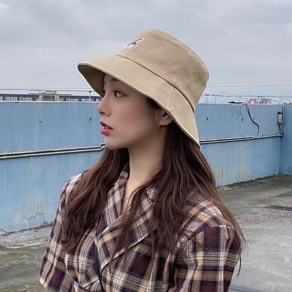 Летняя женская шляпа-ведро с вышитой бабочкой, складная, с плоским дном, летняя, для рыбалки, модная шляпа для рыбака, шляпа в стиле хип-хоп