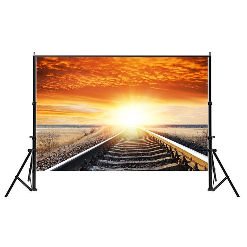 Railway Landscape Backdrop for Studio,Live Streaming,Parties Decor,Bedroom,Office,Background Tapestry