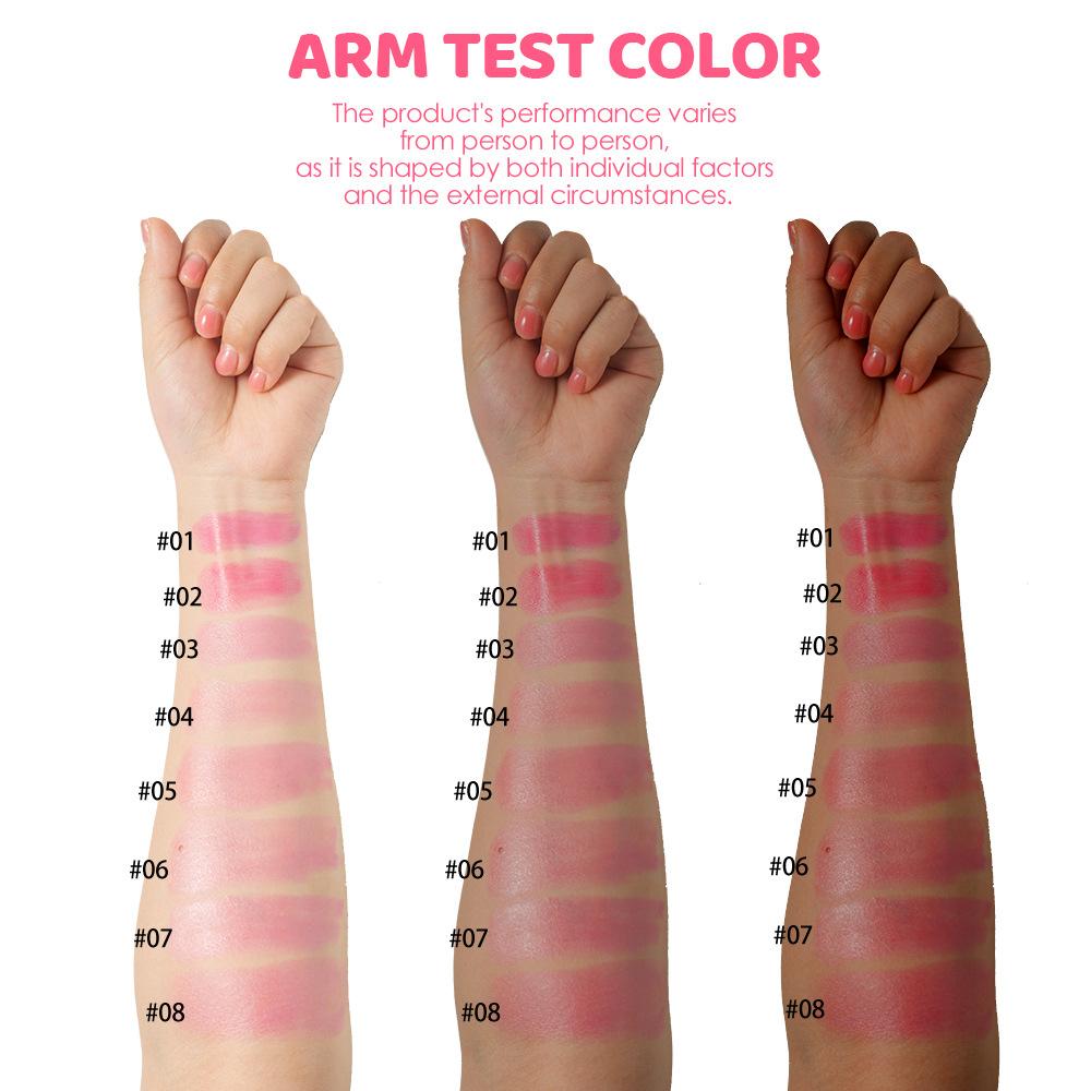 Julystar 8pcs Moisturizing Lipstick Set Peach Scented Glossy Hydrating Lip Balm Tint Long-Lasting Smooth Makeup Cosmetic Gift for Women Girls