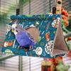 Winter Warm Bird Nest House Parrot Hanging Hammock Velvet Shed Hut Finch Cage Plush Birds Hideaway Pet Sleeping Bed Perch Swing