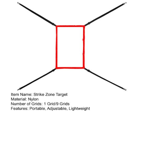 Бейсбольная сетка, зона удара, мишень, регулируемая, простая установка, софтбол, бейсбол, тренировочное оборудование для тренировок по мишеням
