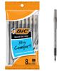 Шариковые ручки Bic Ultra Round Stic Grip со средним пишущим узлом 8 шт./уп. - Черные (пункт)
