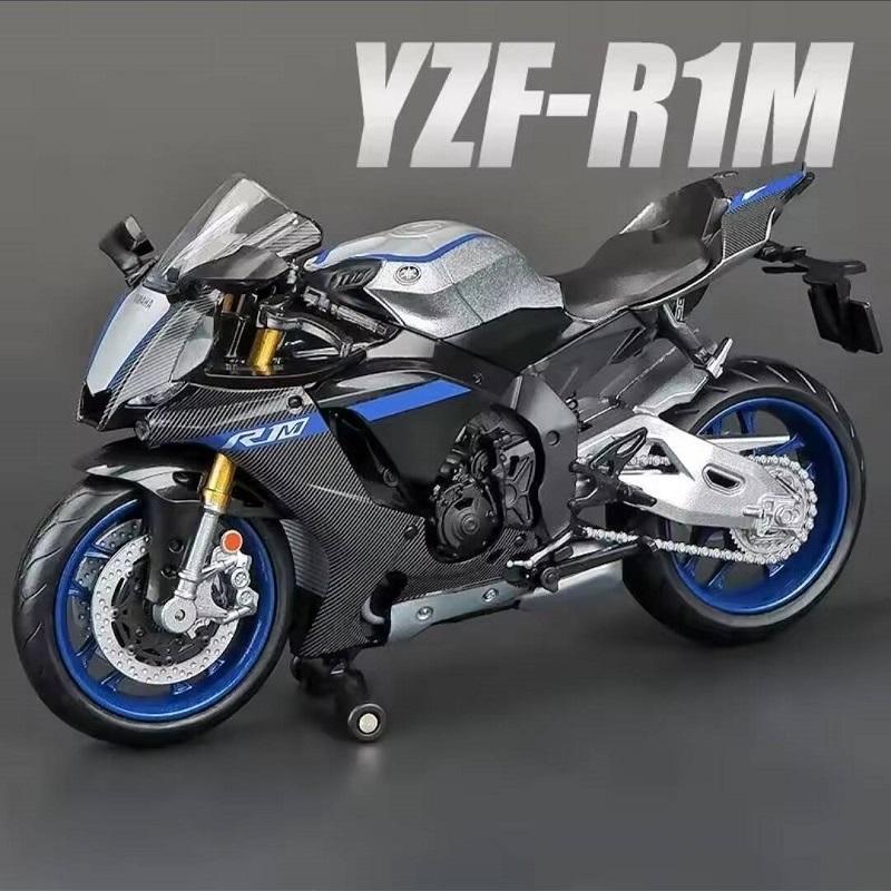 MotoGP Yamaha YZF-R1M Racing Motorcycle Simulation Exquisite Diecast & Toy Vehicle RMZ City 1:12 Alloy Collection Model