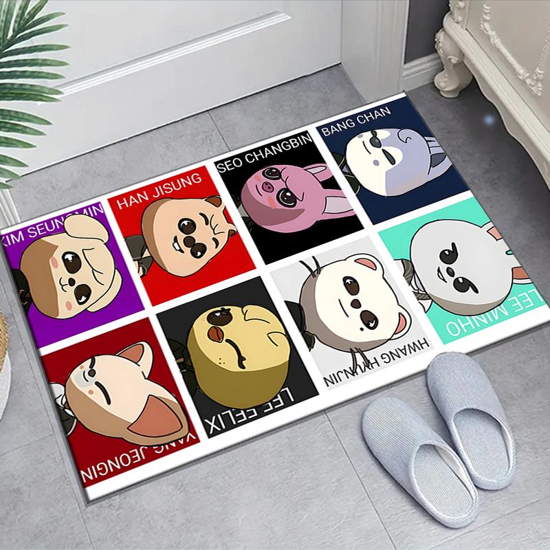 1pc Kpop Team1 Design Area Rug - Non-Slip, Soft & Cozy Floor Mat for Living Room, Bedroom, Office - Indoor/Outdoor Decorative Carpet