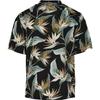 Chemise homme Urban Classics Blossoms Resort - noir/vert - manches courtes