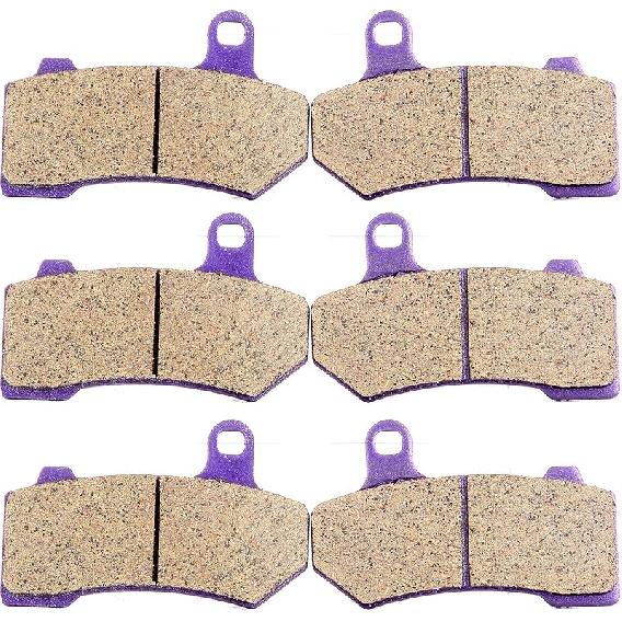 ECCPP Brake Pads For FLHTCU Ultra Classic Electra Glide 2008-, FLHR Road King FLHX Street Glide 2008-, Front And Rear Braking Pads Kits Set