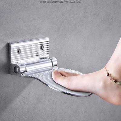 Подставка для ног для душа, настенная подставка для ног из алюминиевого сплава, подставка для ног для ванной комнаты, подставка для ног