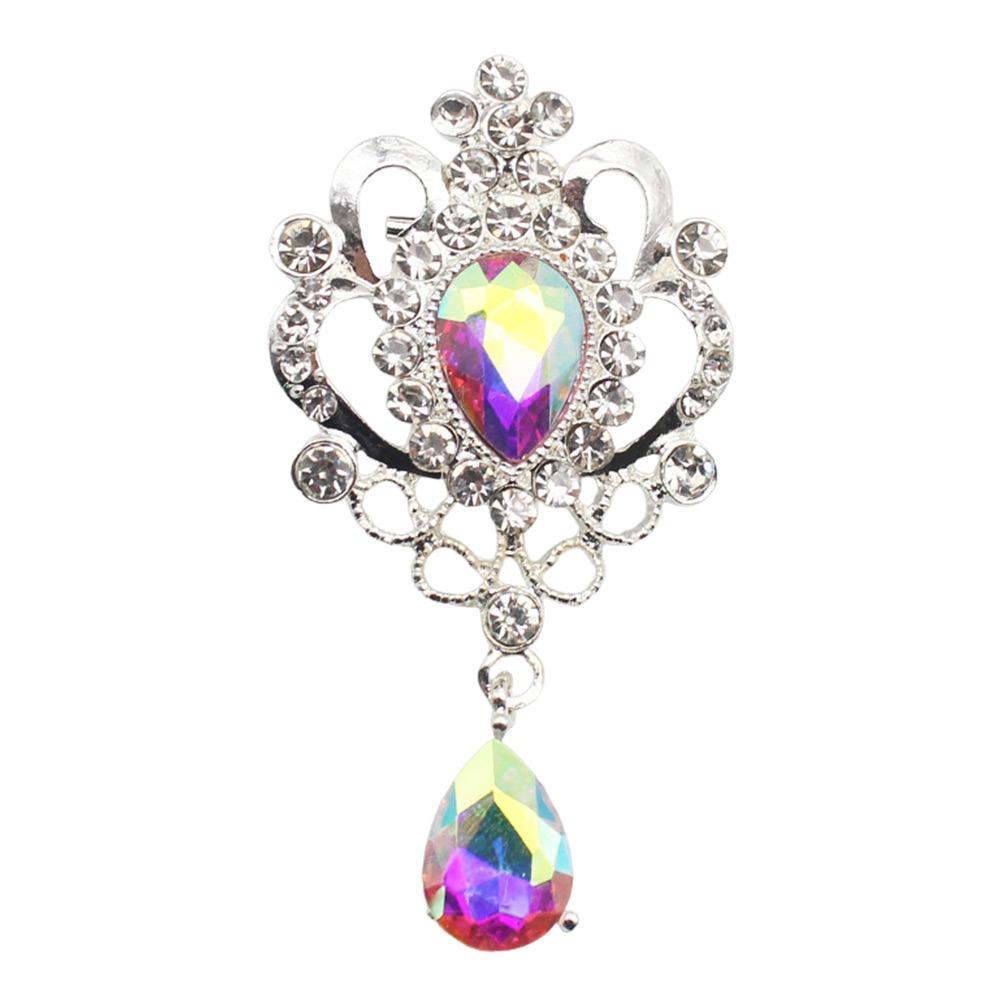 Flat Back Wedding Brooch Alloy Material DIY Accessories Wedding Dress Decoration  Invitation Design