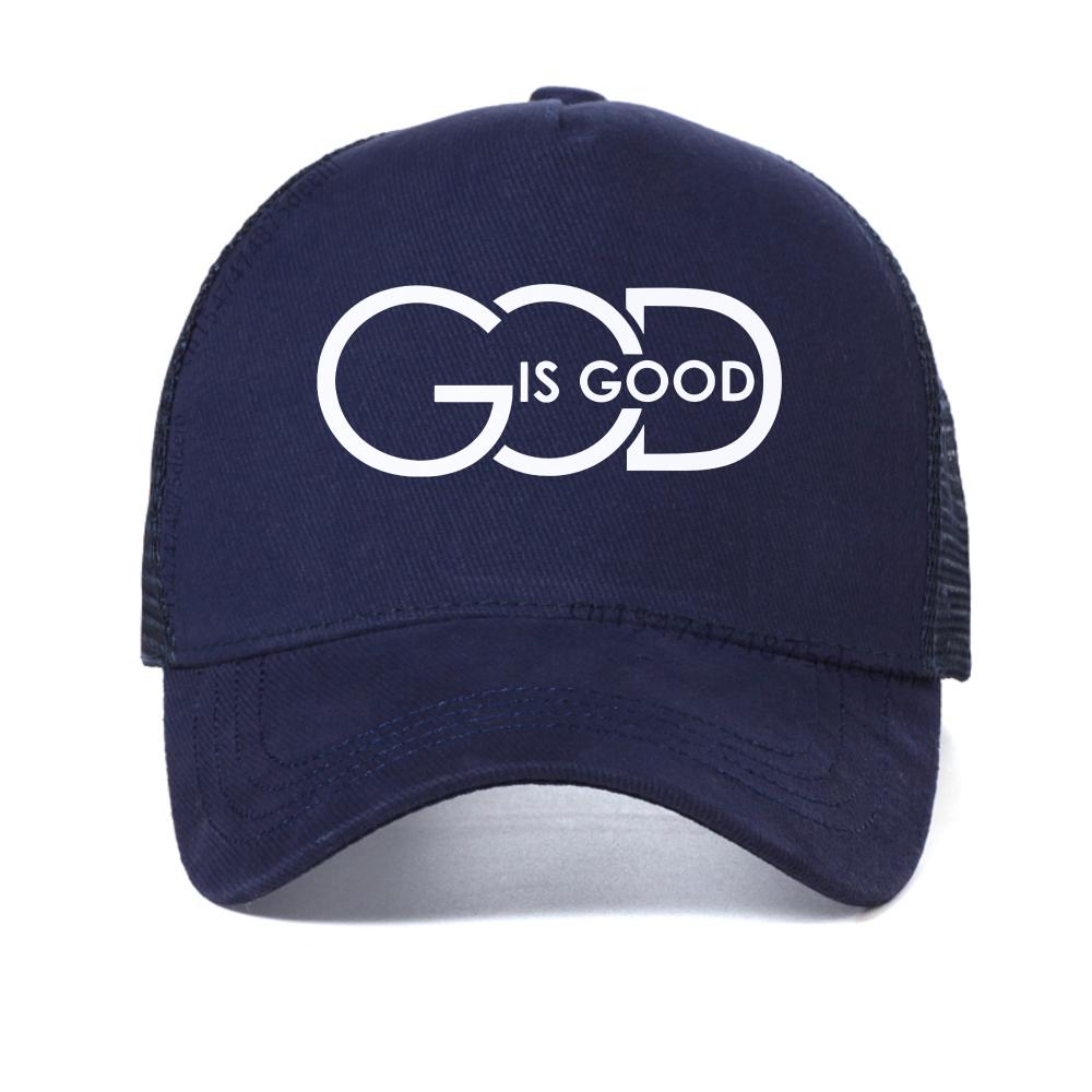 Мужская бейсболка с принтом "God Is Good", модная, повседневная, с буквенным узором, летняя, с регулируемым козырьком, тракер, кепки Snapback