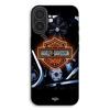 Чехол для телефона - MANIACASE - iPhone 17 - Силикон TPU - Черный - Логотип Harley Davidson