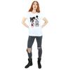 Disney Womens/Ladies Mickey Mouse Jump And Wink Cotton Boyfriend T-Shirt