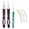 6Pcs/Set Durable Hook Needle Hair Extension Wig Making Kit Crochet Hook Tools Micro Hook  Beginners