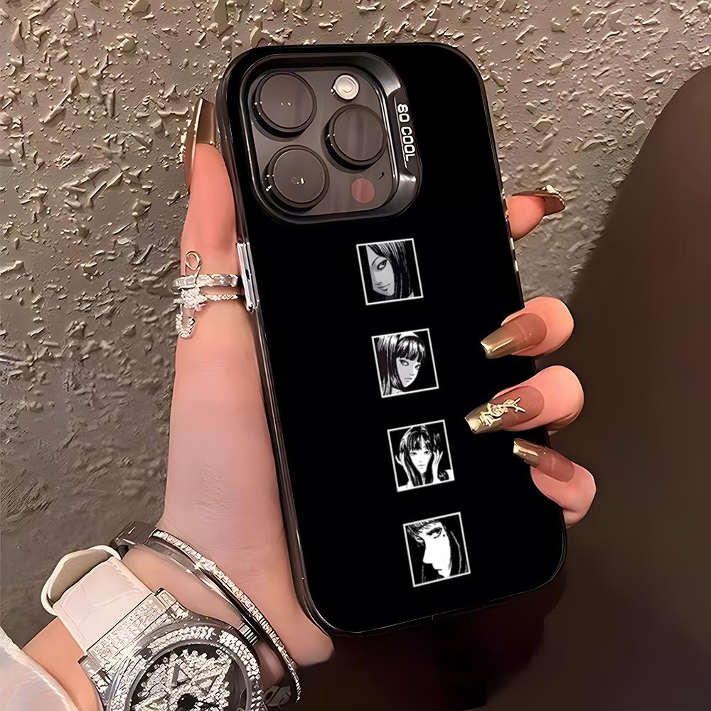 I-Ito J-Junji T-Tomie Phone Case For IPhone17 Air 16 15 14 Plus 13 12 11 Pro XS Max Silver Black Bumper Case