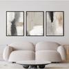 Beige Black Grey Canvas Paintings Abstract Watercolor Posters and Prints Modern Minimalist Wall Art Pictures Living Room Decor