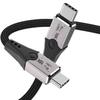 Leehitech 80 Гбит/с Двунаправленный Thunderbolt 5 240 Вт Быстрый до 120 Гбит/с Пропускная способность 16K Качество экрана Совместимый с Thunderbolt iPhone iPad Galaxy 0,5 м