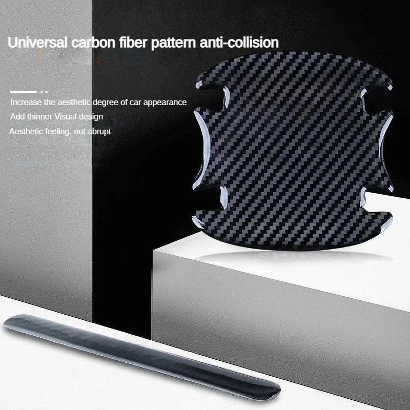 Car door bowl handle protective stickers Carbon fiber For VW Volkswagen Tiguan Passat Leon Golf 7 Ateca Octavia Car accessories