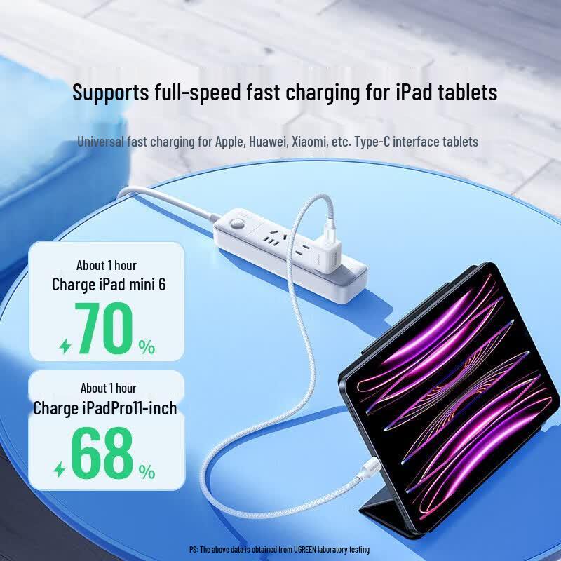 Ugreen Кабель USB-C — USB-C для быстрой зарядки PD60W