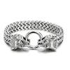 Stylish Wolf Head Bracelet for Men Crafted from Durable Stainless Steel Perfect for Parties and Everyday Outfits