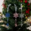 4pcs Colorful Snowflake Icicle Pendants Xmas Tree Ice Hanging Ornament  Merry Christmas Decoration