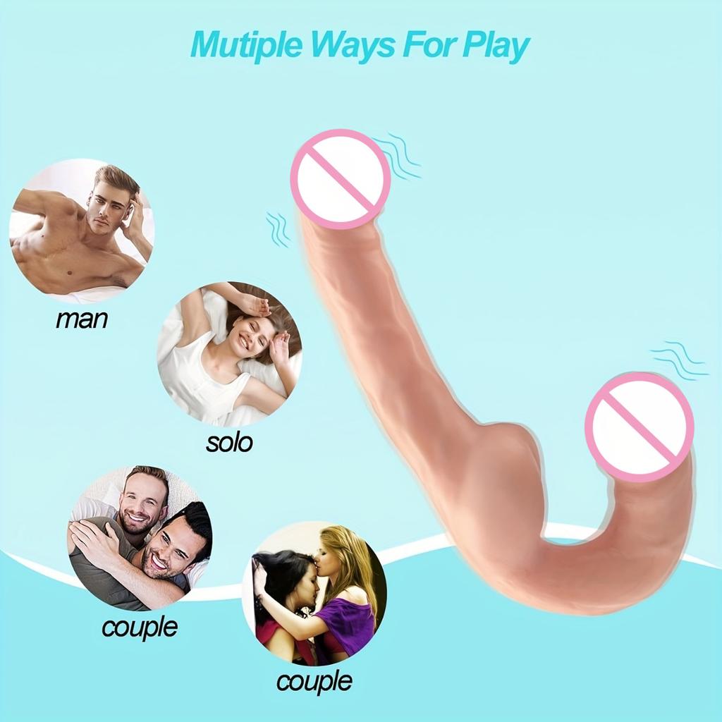 Реалистичный дилдо с двумя концами, G-точка, сосание, минет, клитор, дилдо, вагинальный, анальный, анальная пробка, секс-игрушки для взрослых для женщин, мужчин, пары