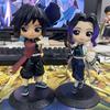 Фигурка Игрушка Клинок Рассекающий Демонов Аниме Kimetsu no Yaiba Q Версия Стоящий Танджиро Незуко Иноске Зеницу ПВХ Фигурка Модель Кукла Подарок