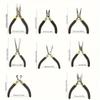 8PCS Mini Pliers Set Long Nose with Teeth Flat Jaw Round Curved Needle Diagonal Nose Wire End Cutting Cutter Tools