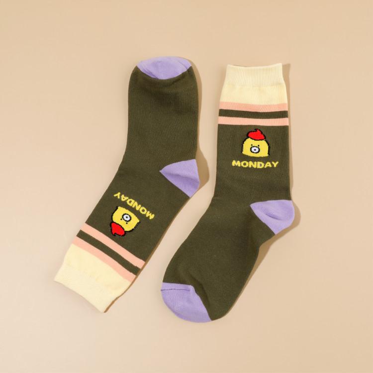MOONO XI Hate Monday носки 3 типа