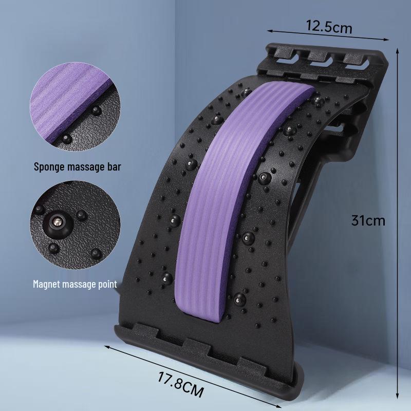Lumbar Support: Back Corrector & Yoga Stretcher Mat with Waist Massager