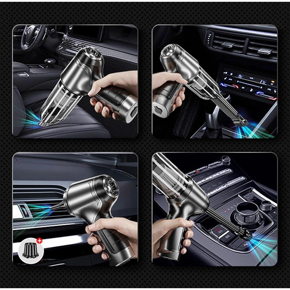 Новый оригинальный беспроводной мощный пылесос 30000pa Бесщеточный портативный мини-мощный пылесос для очистки домашнего автомобиля ручной фен