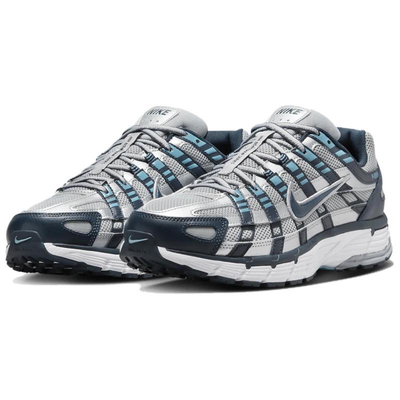 Nike P 6000 Armory Navy Flat Silver Sneakers CD6404-402