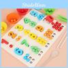 Number Wooden Color Bead Sorting Board Educational Toy For Toddlers Learning