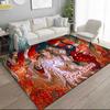 1PC Custom Name Eternal Love Flames Theme Floor Mat Ideal for Living Room, Game Rooms, Office, Bedroom,Floor Mat Playful Design