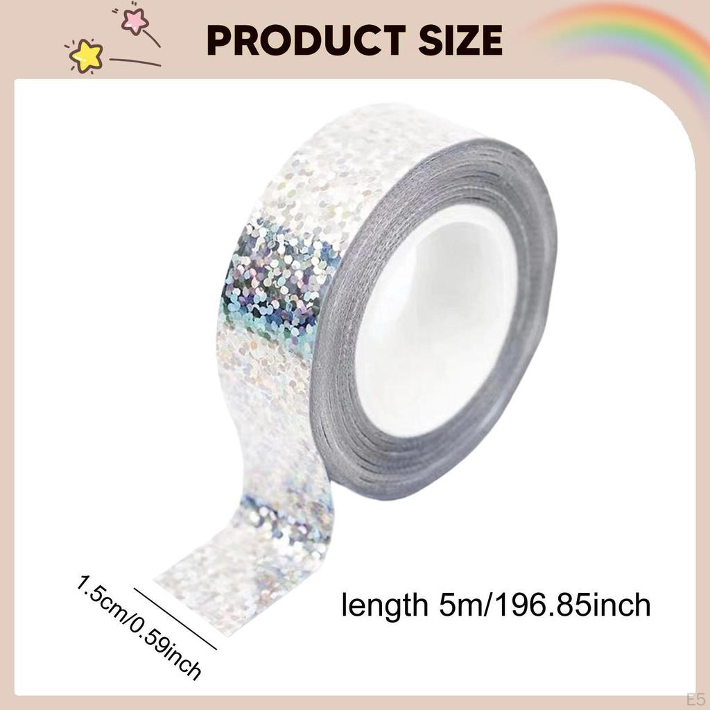 Декоративная лента для гимнастического обруча 0,59 дюйма x 5 м / 16,4 фута Легкое нанесение Толстая 1,5 см x М