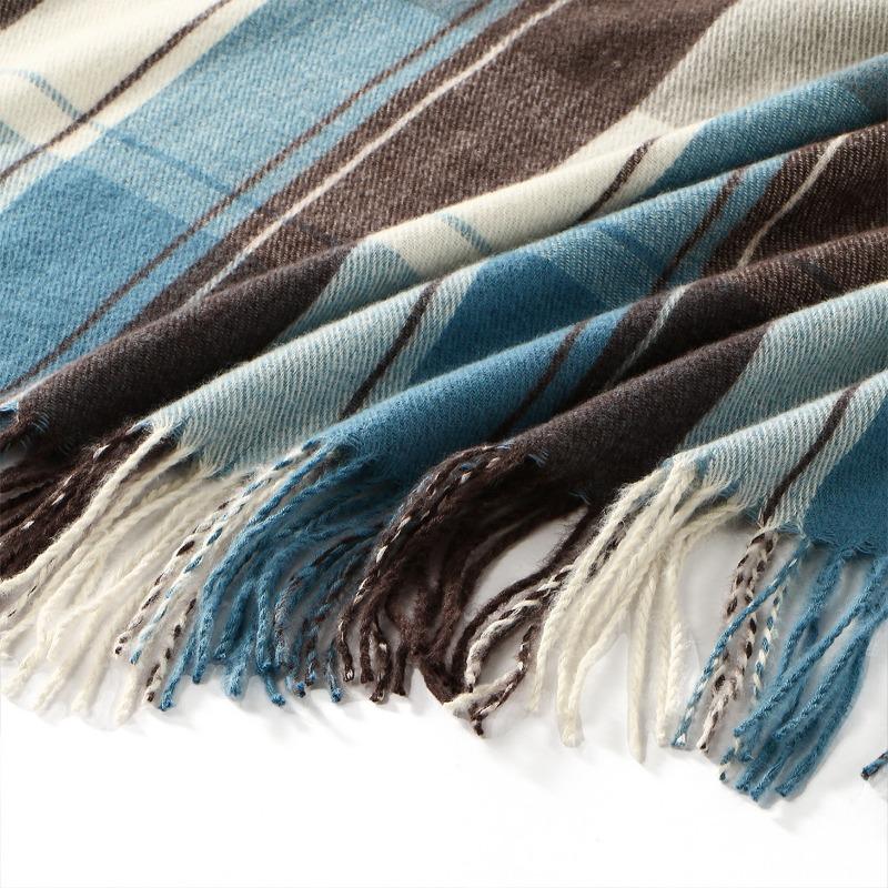 High-end New Imitation Cashmere Versatile Scarf Women's Soft Warm Thickened Shawl Cold-proof Scarf