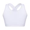 Kids Girls Dance Top Sport Cropped Top Vests Shoulder Straps Sleeveless Keyhole Back Shockproof Running Gym Yoga Sports Bra Top