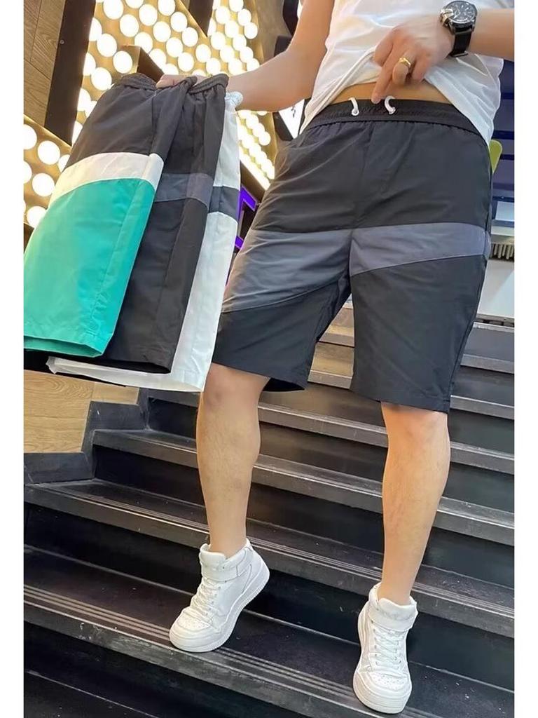 Модные мужские летние повседневные свободные шорты в корейском стиле