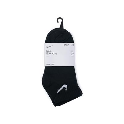 Nike Носки унисекс Мягкие и удобные SX7677-010 Легкие носки для тренировок на каждый день с круглым вырезом, 3 пары, черные