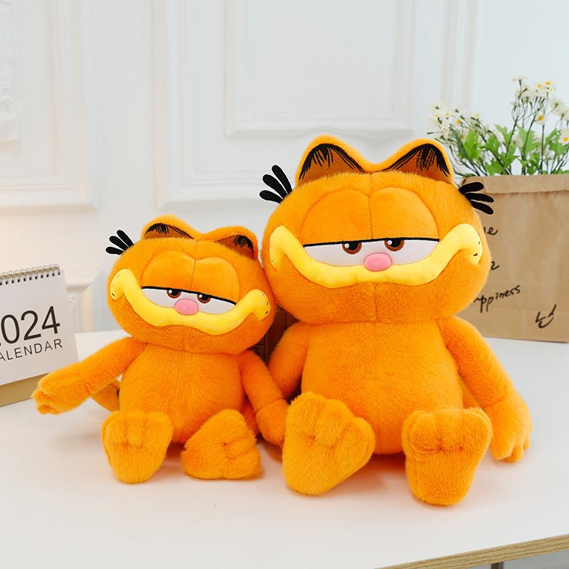 Милая классическая мультяшная кошка, плюшевая игрушка - кукла в ленивом стиле для детских подарков и декора дома