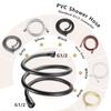 1.5m Flexible PVC Shower Hose G1/2 Connector Durable Anti-Rust Leak-Proof Gray Bathroom Pipe for Handheld Shower Head Accessorie