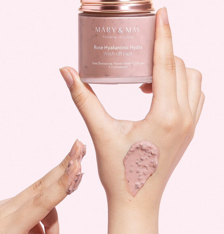 Mary&May Vegan Rose Hyaluronic Hydra Wash Off Pack Special Set (125g+30g)
