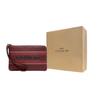 New COACH Corner Zip Leather Wrist Bag Clutch Small Women's Dark Brown CH311-SVMZI