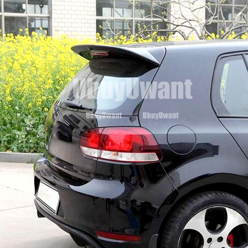 ABS Plastic Rear Roof Spoiler Lip Wings Spoiler For Volkswagen VW Golf 6 MK6 VI GTI R20 2010-2013Good product