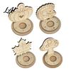Decorative Autumn Centerpiece Wooden Candle Holder Halloween Tea Light Holder Pumpkin/Mushroom/Maple Leaf/Hedgehog for Table Centerpieces Fall Theme