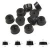 20pcs Black Table Protectors Leg Pads Chair Furniture Feet Rubber Round Bottom Tile Floor Non-slip
