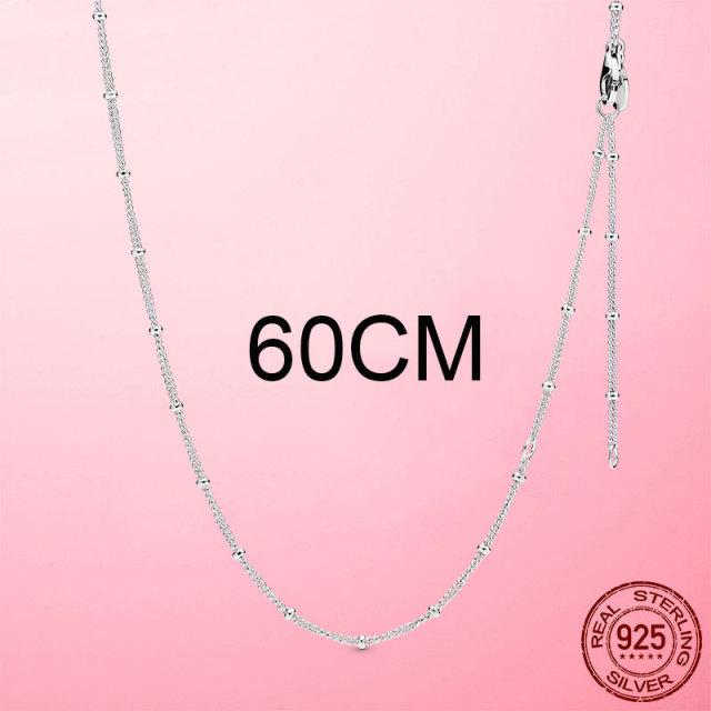 Модное круглое ожерелье-цепочка для женщин, подарок на вечеринку, модное ожерелье из стерлингового серебра 925 пробы, роскошный ювелирный воротник